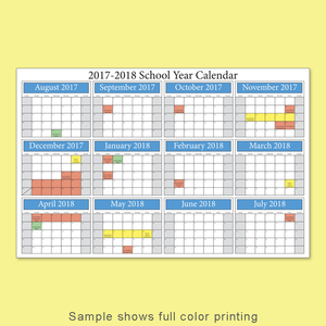 Year Long School Calendar